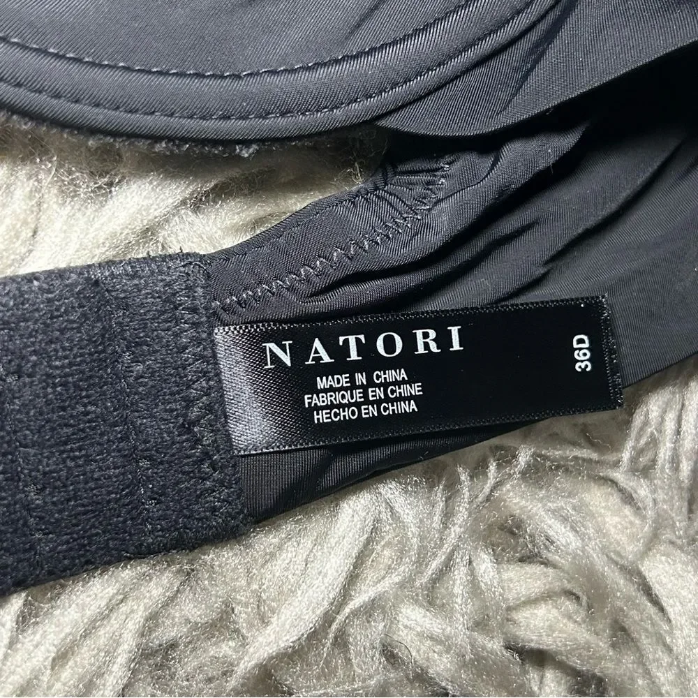 NEW Natori Pure Luxe Balconette black bra size 36D - Picture 7 of 8